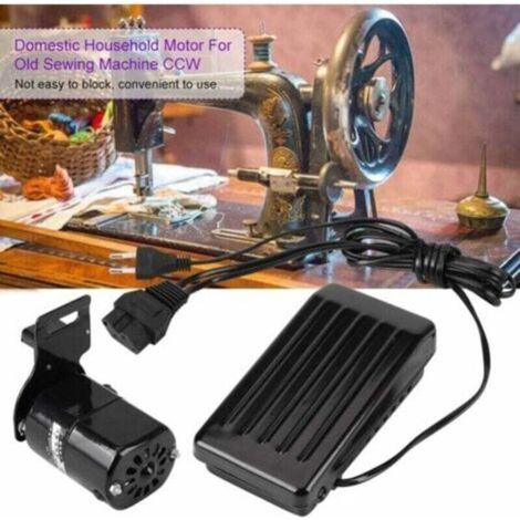 Nähmaschinenmotor, Fußpedal, universelles Fußpedal für Vintage-Nähmaschinen, Ersatzteile für 180-W-Nähmaschinenmotoren mit Pedal, geräuscharm und stabil (1/3)