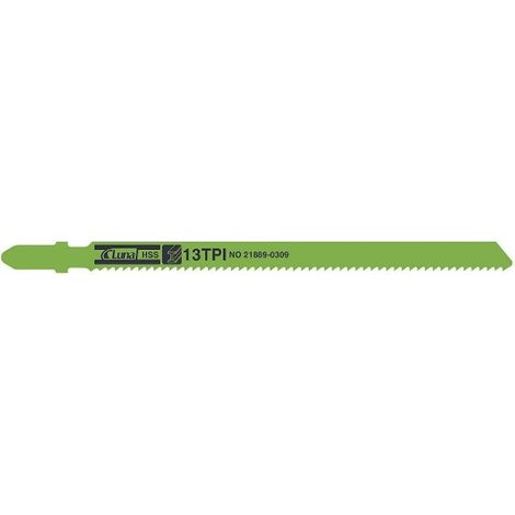 Lames de scie sauteuse en acier HSS, pour métaux, tubes et profilés en aluminium, tige A 107x8x1 13TPI (5 pcs.)