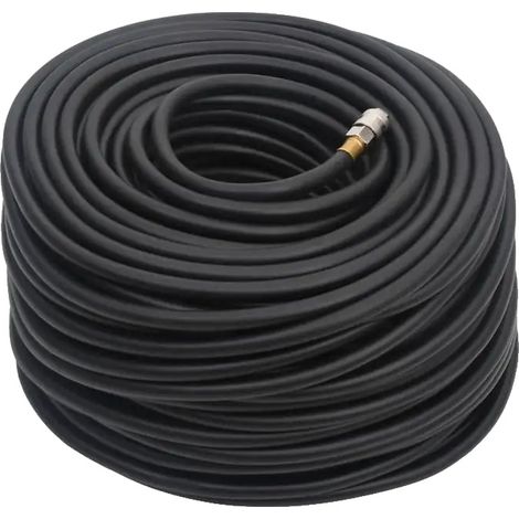 Manguera de aire, construcción duradera, diseño flexible, color negro. (1/2)
