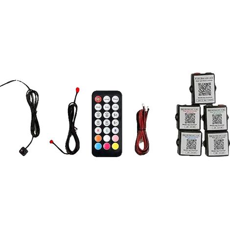 Iluminación LED para interiores, control Bluetooth, modo de sincronización de música, tiras LED de 6 núcleos. (1/2)
