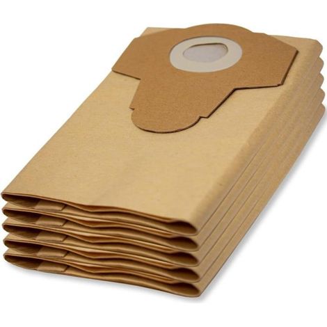 5 Sacs À Poussière Originaux Lidl Pour Aspirateur Eau Et Poussière Pnts 1250,1250/9,Pnts 1300 A1,B2,C3,D3,E4,F5,Pwd 12 A1,Pas 500 (1/5)