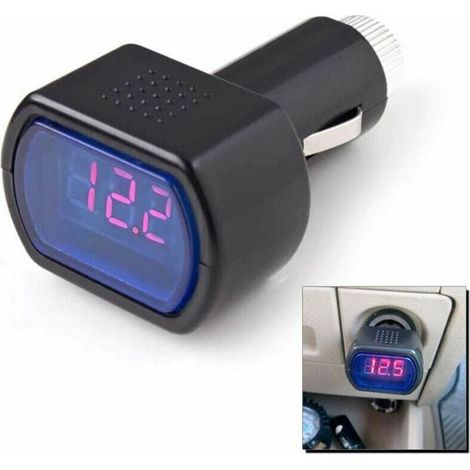 Voltmetre Testeur de Batterie Auto Voiture Camion Caravane 12V 24V Allume-Cigare (1/4)