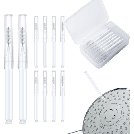 40pcs Brosse Nettoyage Pommeau de Douche, Outil Nettoyage Pommeau Douche Multifonctionnel Nettoyant de Pommeau de Douche pour Petit Trou de Nettoyage pour Salle de Bain (1/5)