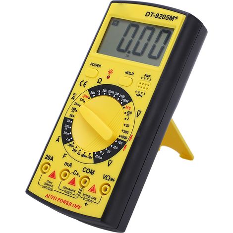 Multimètre numérique voltmètre ampèremètre testeur arrêt automatique mémoire pour travaux (1/5)