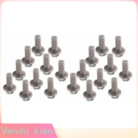 20 Vis à Hexagonale M6x20 en Acier Inoxydable 304, pour la Construction Industrielle (1/4)