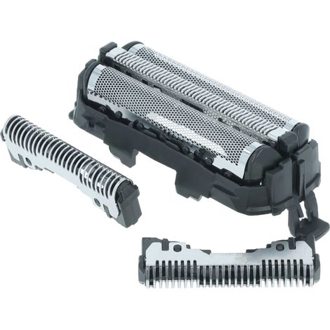vhbw 1x Lámina afeitar, 3x cuchilla compatible con Panasonic ES-ST37, ES-ST25, ES-SL41 afeitadora negro (1/4)