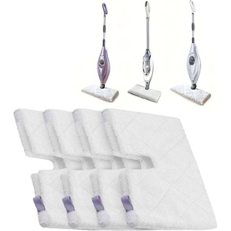 4 pièces tampons de nettoyage de tampon de vadrouille à vapeur en microfibre de remplacement, for requin, for vadrouille de poche à vapeur SE460 S3500 série S3550 S3501 S3601 S3601D Tampo (1/5)