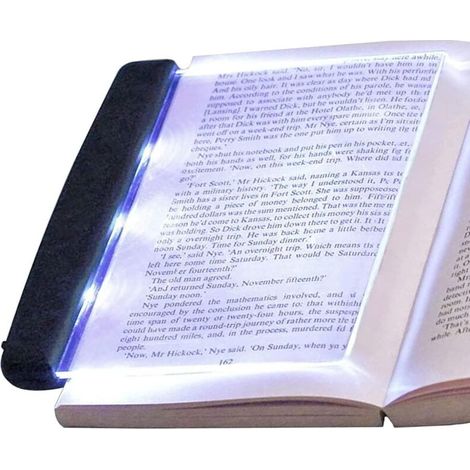 Lampe de lecture sans fil - Lampe de lecture - Lampe marque-page - Lampe de livre - Lumière diffuse - Autonomie de plus de 50 heures - Luminosité réglable - Ultra-légère (105 grammes) (1/5)