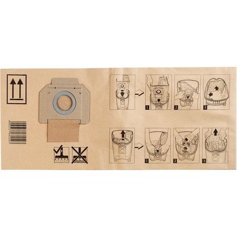 Makita - Sacchetti di ricambio per aspirapolvere, 5 pz P-70194