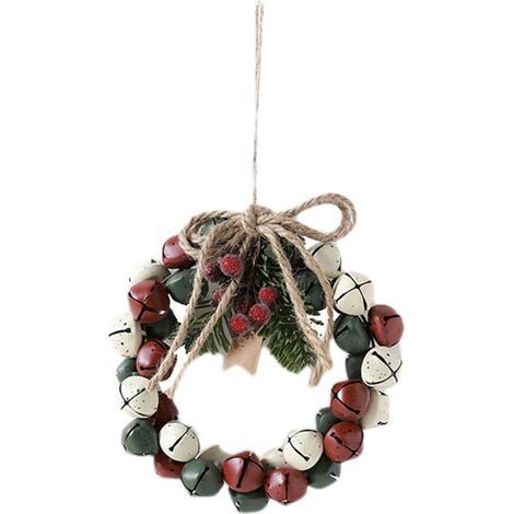 Liquidation des décorations de Noël YOBOLK : mini cloches et couronnes, carillons éoliens – parfaits pour les sapins de Noël. (1/5)