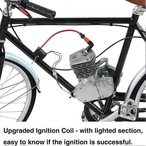 Kit bobine d'allumage CDI + bobine magnétique pour moteur 2 temps essence 49cc, 50cc, 66cc, 80cc et 100cc. (1/4)