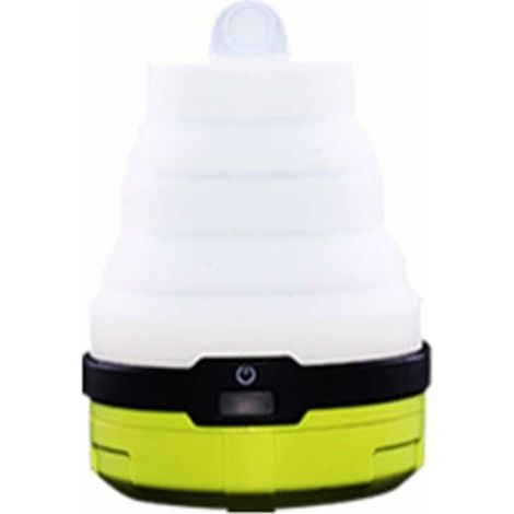 Lumière de camping à LED, lanterne de camping, tente de silicone colorée pliable pliable de nuit rechargeable lumière de secours pour tente de randonnée en camping-Ensoleillé (1/5)