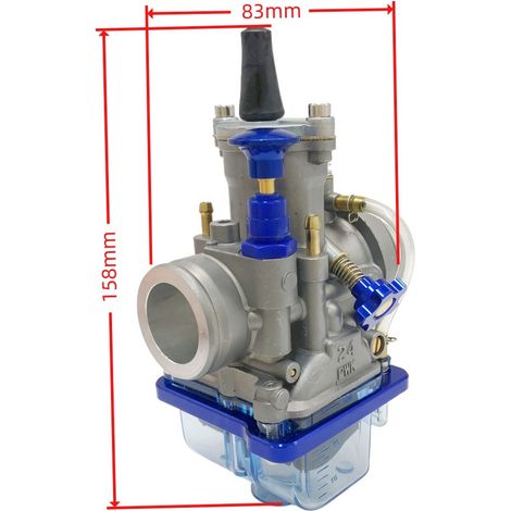 PWK 24mm throttle cable main jet kit for carburetors, compatible with off-road vehicles, motorcycles, scooters and Predator 212 196cc (blue)--BIEMMEDUE