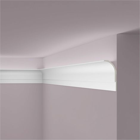 Cornisa NMC AD22 ARSTYL Noel Marquet Moldura decorativa Perfil de estuco Luz indirecta diseño moderno blanco 2 m (1/5)