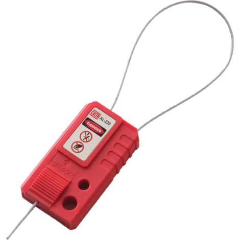 condamnateur - a cable fin en acier - 200 mm - catu al-220