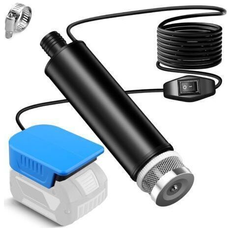 Pompe à eau portable pour Bosch Professional 18 V système GBA, batterie 120 W, 12 V, pompe de transfert d'eau électrique pour jardin, jacuzzi, réservoir, piscine, bassins, aquariums (1/5)