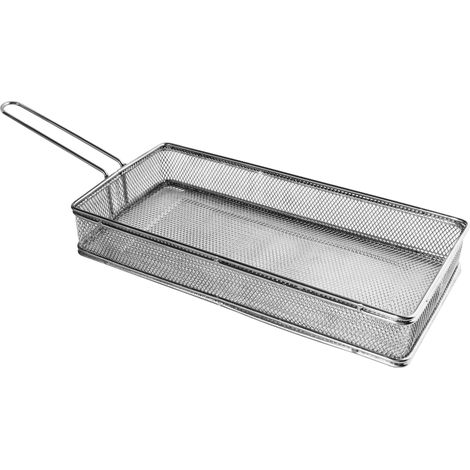 Salvinelli Cestino Frittura Rettangolare 27 x 13 x 4,5 Cm Acciaio