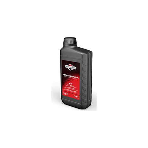 Briggs & Stratton – Huile moteur 4 temps SAE30 1L – Protection contre l'usure – Lubrification optimale – Compatible tondeuses et équipements extérieurs