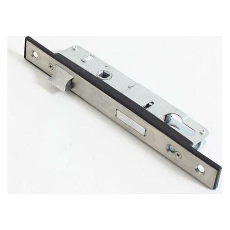 Pair Serrure à encastrer monopoint de porte de jardin 85 mm en acier inoxydable (1/2)