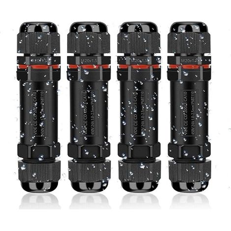 Waterproof Electrical Connector Polycarbonate Cable Junction Box 3 Wires Domino for Diameter 1 to 13 mm (1/5)