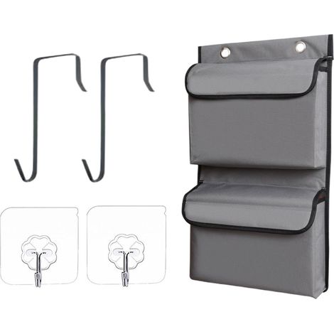 Organisateur de porte Sac rangement suspendu à 4 compartiments , gain place en tissu , conception no