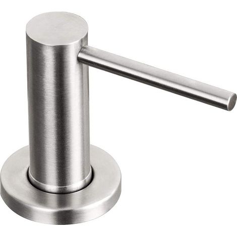 Distributeur de savon pour lavabo – Pompe en acier inoxydable – Distributeur de savon à poser – Conception intégrée au plan de travail (1/5)