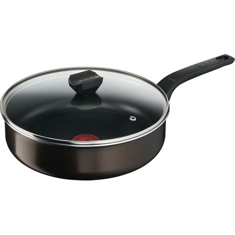 Sartén antiadherente 24cm + tapa - B5543202 - Tefal - (1/4)