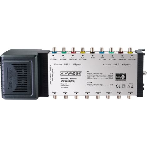 Multischalter Schwaiger SEW4098531 9 Eingänge 8 Ausgänge (1/5)