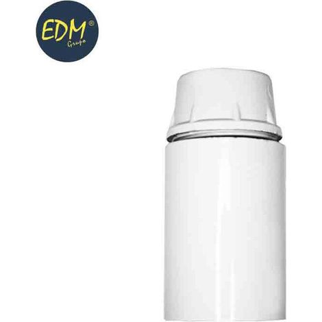 EDM Verstärkter Bakelit-Lampenhalter E14 Weiß