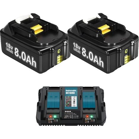 8000 mAh Kapazität, 18 V Spannung, Li-Ion-Typ (1/2)