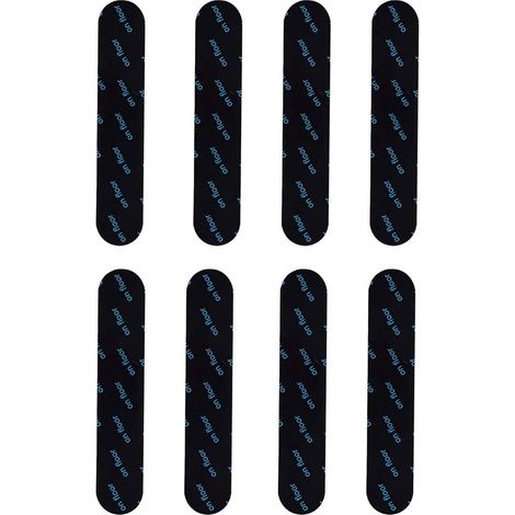 Tapis antidérapants - 8 pièces - Coins antidérapants - PET - Bandes antidérapantes - Grips de tapis - Tapis antidérapant - Autocollants Bandes antidérapantes - Pour coins et bords - 132.5cm - Noir (1/5)