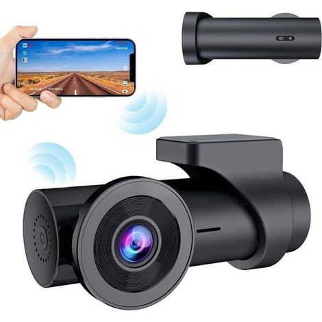 KZQ Full HD 1080P Autokamera mit WLAN, 170° Weitwinkel und Loop-Aufnahme