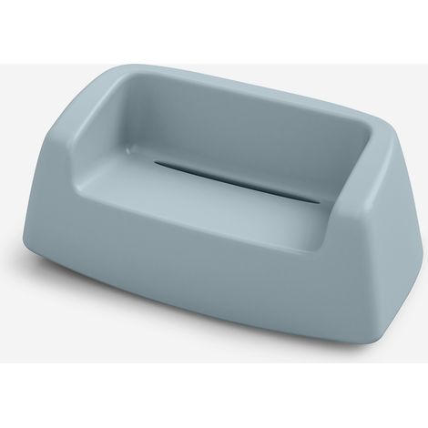 Divano da esterno in polietilene 2 posti Made in Italy Sugar - Blu