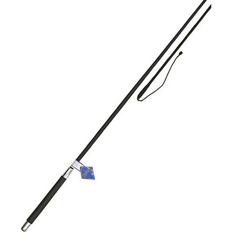 cm 130, Schwarz 10: Dressurpeitsche mit Kunststoffgriff 100 bis 140 cm