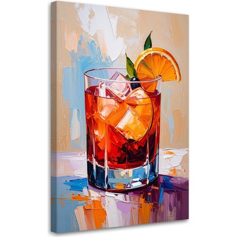 Tableau déco Boisson Negroni Cocktail 70x100 (1/4)