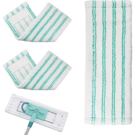 3 Pièces Serpillière pour Leifhat Profi XL Micro Duo 42cm Housse de Rechange en Microfibres Housse pour Balai Nettoyante et Absorbante pour Tous Types de Sol (1/5)