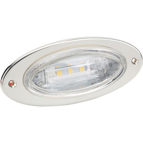 Projecteur LED marin étanche IP66 pour pont, boîtier en acier inoxydable, éclairage blanc froid, alimentation 12 V CC. (1/5)