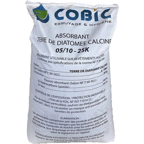 Terre diatomée adsorbant minéral 40l Cobic (1/3)