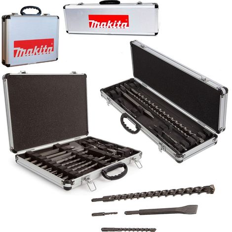 Makita D-21200 D-21191 27 Piece SDS Plus Drill Bullet Cold Flat Chisel Set Case (1/5)