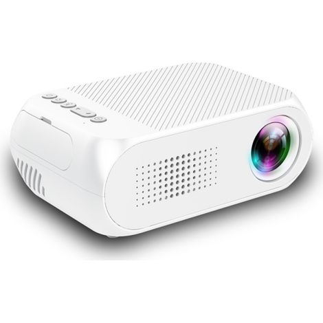 1 projecteur miniature, compatible Wi-Fi 5G et Bluetooth 5.1, résolution 4K/1080P, haut-parleurs intégrés, projection jusqu'à 200 pouces, pour home cinéma extérieur (1/5)