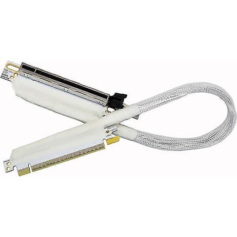PCIe 5.0 x16 64 GB/s GEN5 Verlängerungskabel für Grafikkarte (GPU), 270°-Adapter links-zu-links für PC-Gehäuse A (1/5)