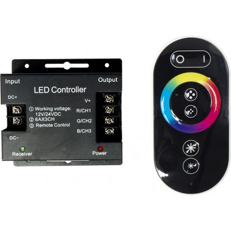 Control telecomando rgb 12v-24v nastro led freya 20m c/touch control