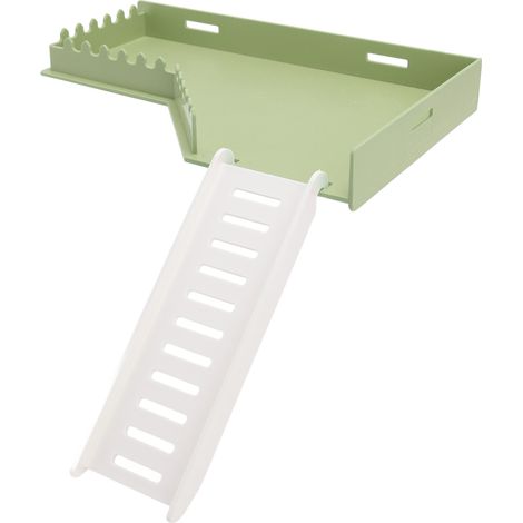 Plateforme-échelle pour hamster - Ensemble multifonctionnel avec grand espace de jeu et plateforme interactive pour hamster, type L, pour cage d'intérieur. (1/5)