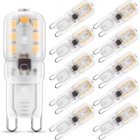 Ampoule LED 2W G9 blanc chaud, équivalent 25W halogène, 4,81,6 cm - Parfait (1/4)