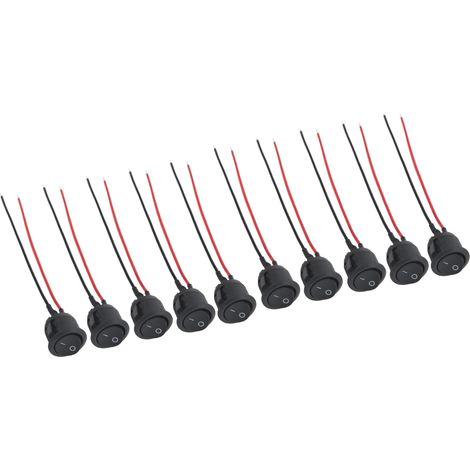10 interrupteurs à bascule 2 broches 250V 6A 125V 10A universels pour auto bateau électroménager (1/5)