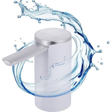 Distributore d'acqua con display a LED - Automatico, 4 volumi di erogazione (200/600/800 ml/continuo), 1200 mAh, controllo touch, compatibile con bottiglie e caraffe da 1,5 L, 10 L, 11,3 L, 15 L e 18, (1/5)