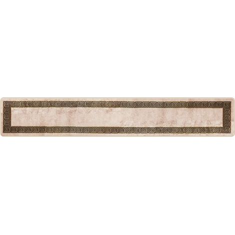 Runner Tappeto MARSA Nero 50 x 300 cm Poliestere e PVC vidaXL