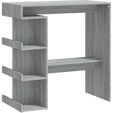 Maison Exclusive - Tavolo Bar con Ripiano Grigio Sonoma 100x50x101,5 cm