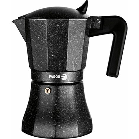 Caffettiera italiana Fagor Tiramisu 9 tazze alluminio nero (1/5)