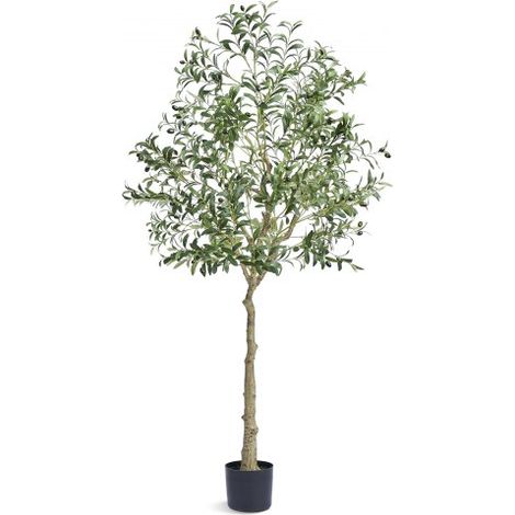 Arbre Artificiel 179 cm Plante Artificielle PE Haut Olivier Faux (1/5)